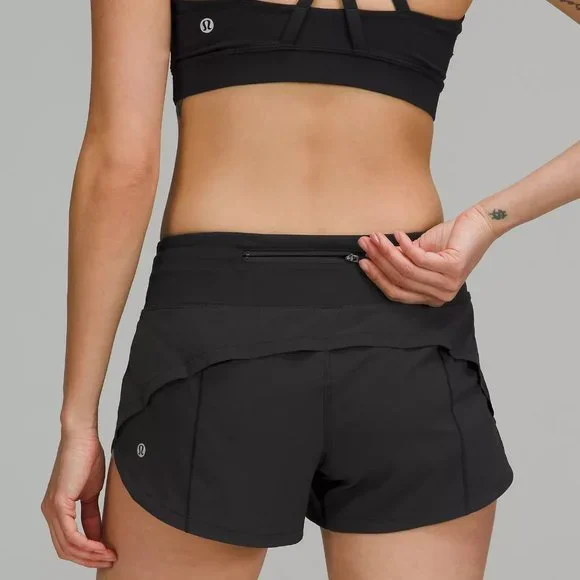 Lululemon Speed Up Low-Rise Lined Shorts in Black - Picture 4 of 8